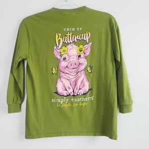 Simply Southern Long Sleeve Buttercup Pig T-Shirt